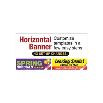 Image for Horizontal or Vertical Custom Banner, 20' x 4' from HD Supply