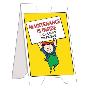 Image for Maintenance Is Inside Nailing Down The Problem Floor Stand, 12 X 20 from HD Supply