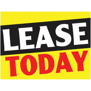 Image for Aluminum Lease Today Reflective Amenity Sign, 24 x 18 from HD Supply