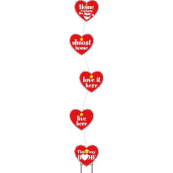 Image for Lead In Series Yard Sign Kit, Hearts, 24 X 18, Package Of 5 from HD Supply