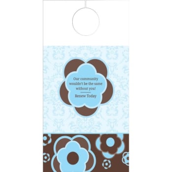 Image for Personalized Softerside Hanging Cards, Deco Design Package Of 50 from HD Supply