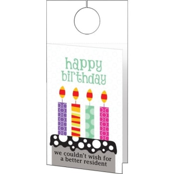 Personalized Softerside Hanging Cards, Beaded Stripe Design Package Of 50