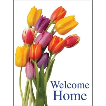 Personalized Greeting Card, Spring Tulips Design Envelope Imprint Package Of 100