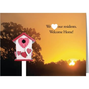 Personalized Simpleside Card, Birdhouse Love Envelope Imprint Package Of 50