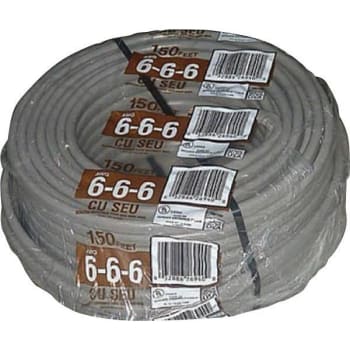 Image for Southwire 150 Ft 6-6-6 Gray Stranded Cu Seu Cable from HD Supply