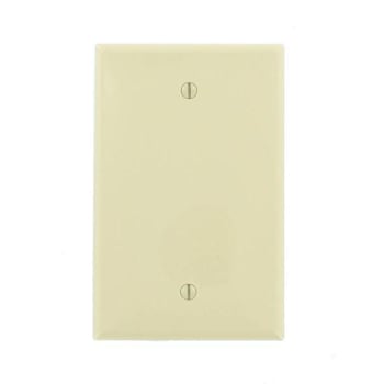 Image for Leviton 1-Gang Midway Blank Nylon Wall Plate, Ivory from HD Supply