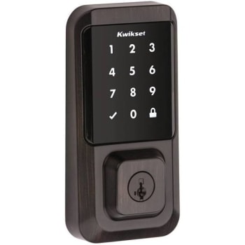 Image for Kwikset Halo Single-Cylinder Keypad Electronic Smart Lock Deadbolt, Bronze from HD Supply