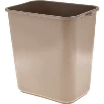 Image for Impact Products 28 Qt Soft-Sided Beige Plastic Wastebasket from HD Supply
