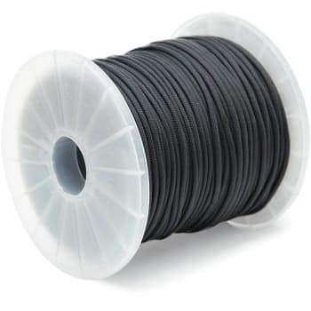 Kingcord 5/32 In X 400 Ft Nylon Paracord 550 Rope Type Iii Mil-Spec, Black