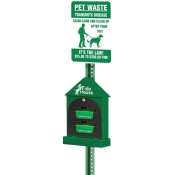 Image for Fido House® Companion Kit, Roll Bag Kit with Pet Waste Fine Amount Sign from HD Supply