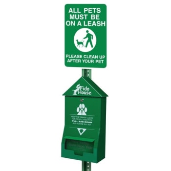 Image for Fido House® Companion Kit, Header Bag Kit with Pets Must Be on Leash Sign from HD Supply
