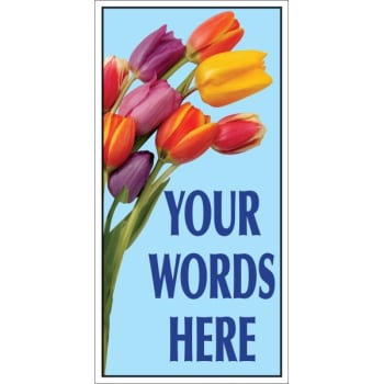 Image for Semi-Custom Lawn Banner Kit, Tulips, 15 x 32 from HD Supply