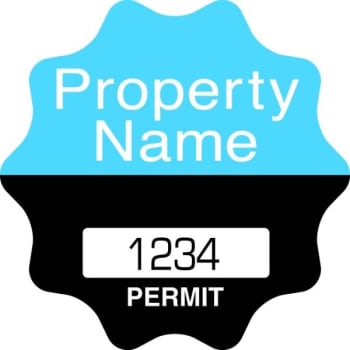 Image for Custom Parking Permit Sticker, 2-1/4 Diameter Package Of 100 from HD Supply