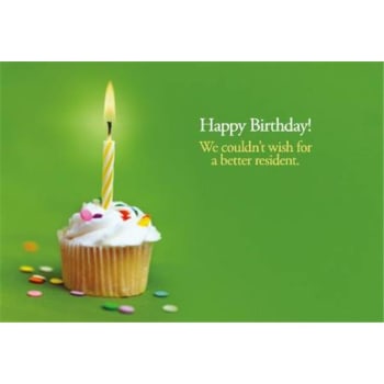Birthday Postcard Birthday Cake Design Free Back Personalization Package Of 50