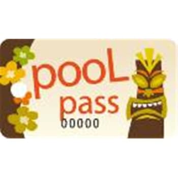 Image for Pool Pass, Tiki Rectangle, 2-1/8 X 1, Package Of 100 from HD Supply