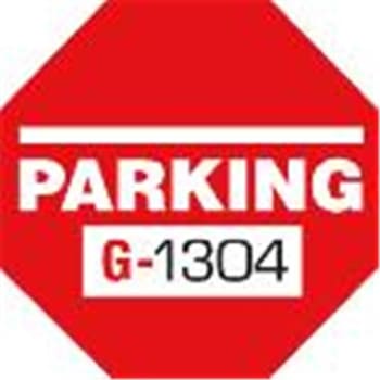 Image for Parking Permit Window Stickers, Octagon, Red, 1-3/4 X 1-3/4, Package Of 100 from HD Supply