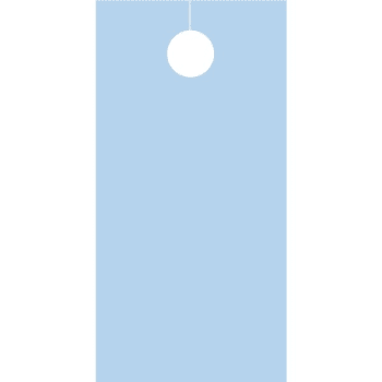 Image for Blank Door Tags, Blue, Package Of 100 from HD Supply