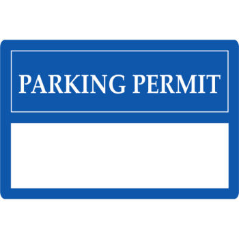 parking permit stickers bumper package blue