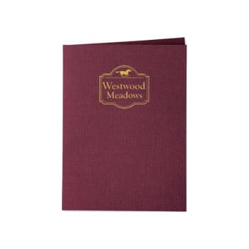 Image for Custom Pocket Folders, Burgundy, Package Of 100 from HD Supply