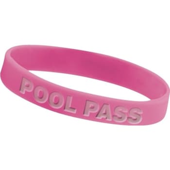 Image for Custom Pool Pass Bracelet, Pink, Youth, Package Of 100 from HD Supply