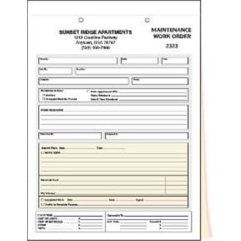Image for Maintenance Request Forms, Large Format, Package Of 100 from HD Supply