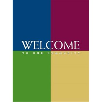 Image for Personalized Welcome Folders, Four Square Design Package Of 100 from HD Supply