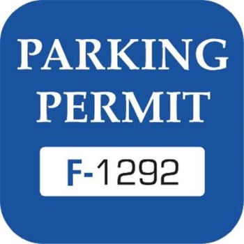 Image for Parking Permit Window Stickers, Blue, 1-3/4 X 1-3/4, Package Of 100 from HD Supply