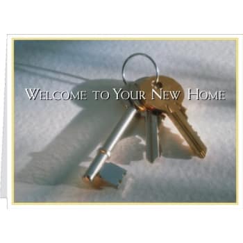 Personalized Greeting Card, Welcome To New Home Design Package Of 50