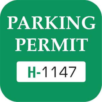 Image for Parking Permit Window Stickers, Green, 1-3/4 X 1-3/4, Package Of 100 from HD Supply