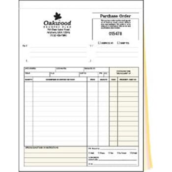 Image for 3-Part Purchase Orders Non Ruled Package Of 100 from HD Supply