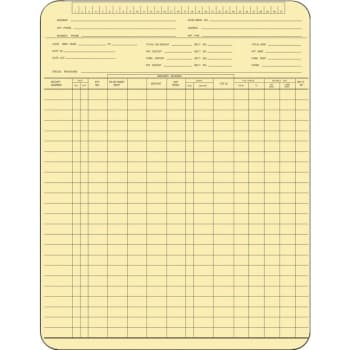 Image for Tenant Ledger Pegboard Form, Package Of 100 from HD Supply