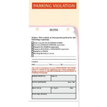 Image for Personalized Triplicate Violation Tags, Package Of 100 from HD Supply