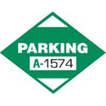 Image for Parking Permit Bumper Stickers, Green, 2-1/4 x 1-3/4, Package of 100 from HD Supply