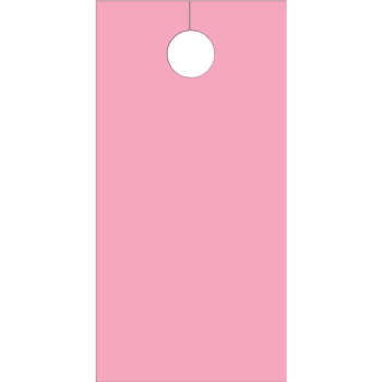 Image for Blank Door Tags, Pink Package Of 100 from HD Supply