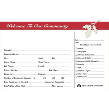 8 X 5 In. Customizable Guest Cards (100-Pack)