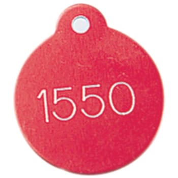 Image for Hd Supply 1.25 In Red Round Pet Permit Tag (100-Pack) from HD Supply