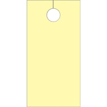 Image for Blank Door Tags, Yellow Package Of 100 from HD Supply