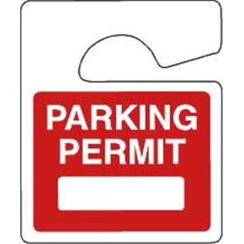 Image for Write-On Plastic Parking Permit Tags, Non-Reflective, Red, Small, Package Of 100 from HD Supply