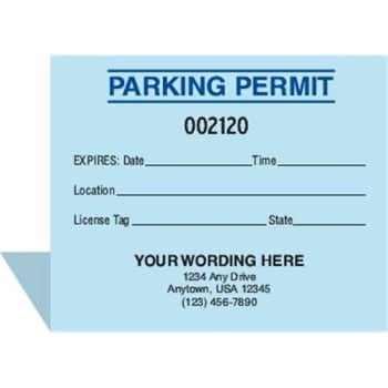 Image for Dashboard Parking Permit, Blue, Package Of 100 from HD Supply