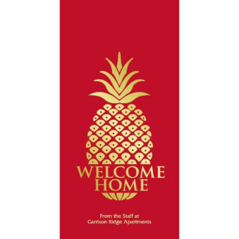 Image for Personalized Premium Door Tags, Pineapple Welcome Design Package Of 50 from HD Supply