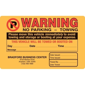 Image for Semi-Custom Violation Sticker, Orange, 8 X 5, Package Of 100 from HD Supply