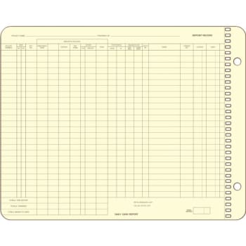 Rent Journal Pegboard Form, Canary Yellow, Package Of 100