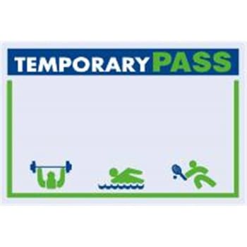 Image for HD SUPPLY 3 x 2 in Rectangle Personalized Temporary Recreational Pass (100-Pack) from HD Supply
