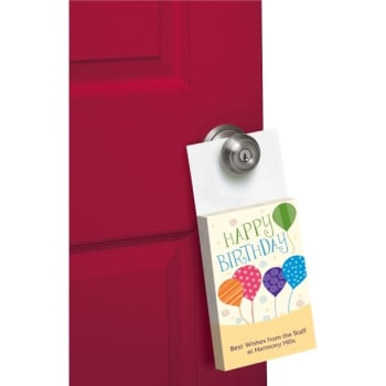 Image for Happy Birthday Artful Balloon Door Hanger, Package Of 50 from HD Supply