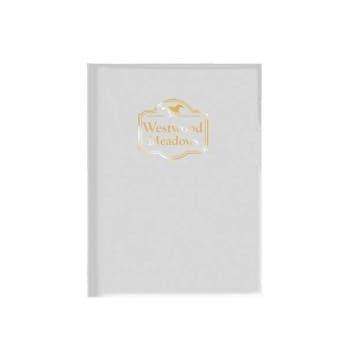 Custom Glossy Pocket Folders, White Package Of 100