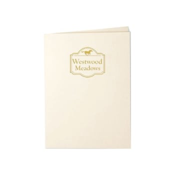 Image for Custom Pocket Folders, White, Package of 100 from HD Supply