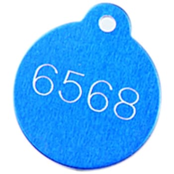 Image for Hd Supply 1.25 In Blue Round Pet Permit Tag (100-Pack) from HD Supply