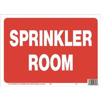 Image for Hy-Ko 10 In X 14 In Polystyrene Sprinkler Room Sign from HD Supply
