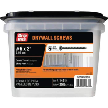 Image for Grip-Rite #6 X 2 In Phillips Bugle-Head Coarse Drywall Screws Package Of 4350 from HD Supply