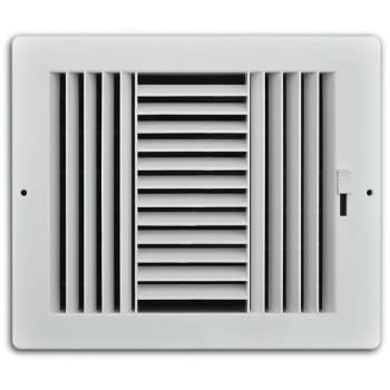 Image for Truaire 8" X 4" 3-Way Plastic Wall/Ceiling Register from HD Supply